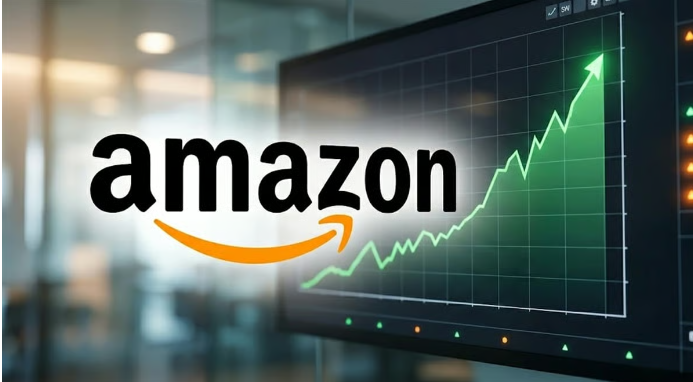 Amazon surges as US stocks shrug off bond yield worries